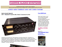 Tablet Screenshot of harrisaudiosystems.com